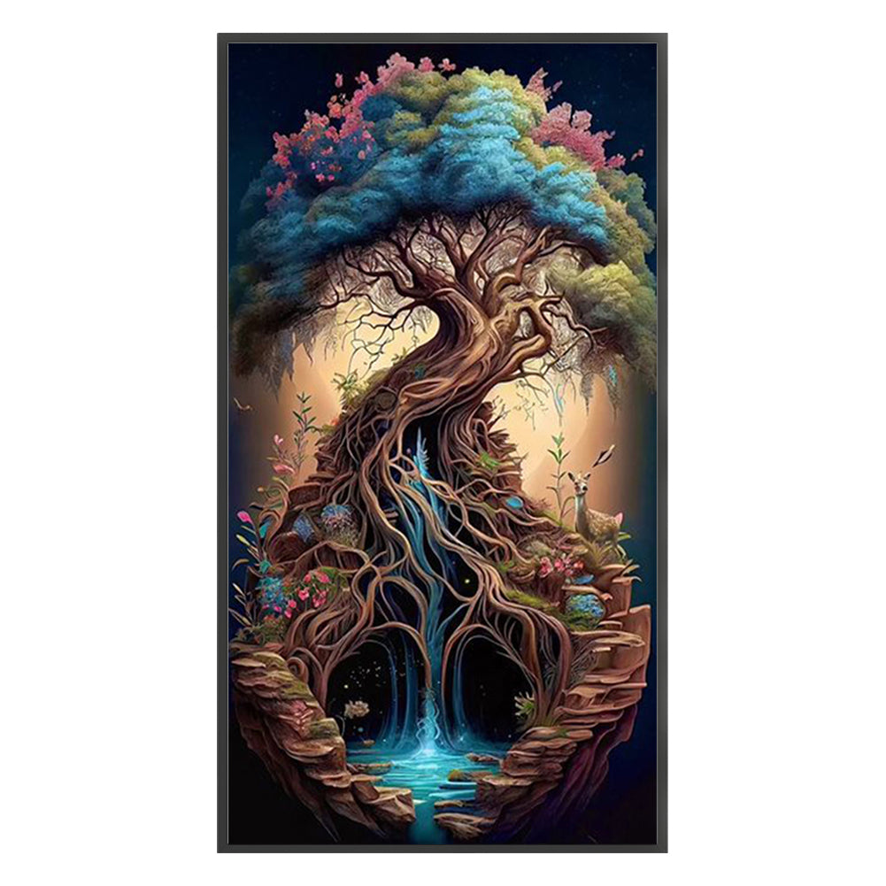 Big Tree - 16CT Stamped Cross Stitch 40*70CM