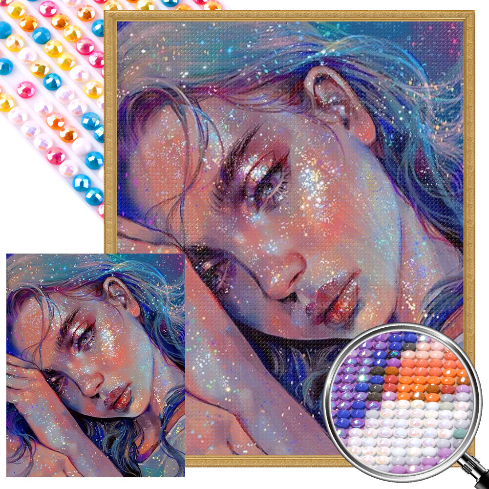 Starlight Beauty - Full AB Dril Round Diamond Painting 40*50CM