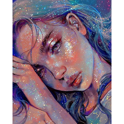 Starlight Beauty - Full AB Dril Round Diamond Painting 40*50CM