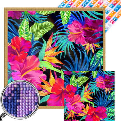 Passionate Blooming Flowers - Full AB Dril Square Diamond Painting 40*40CM