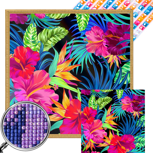 Passionate Blooming Flowers - Full AB Dril Square Diamond Painting 40*40CM