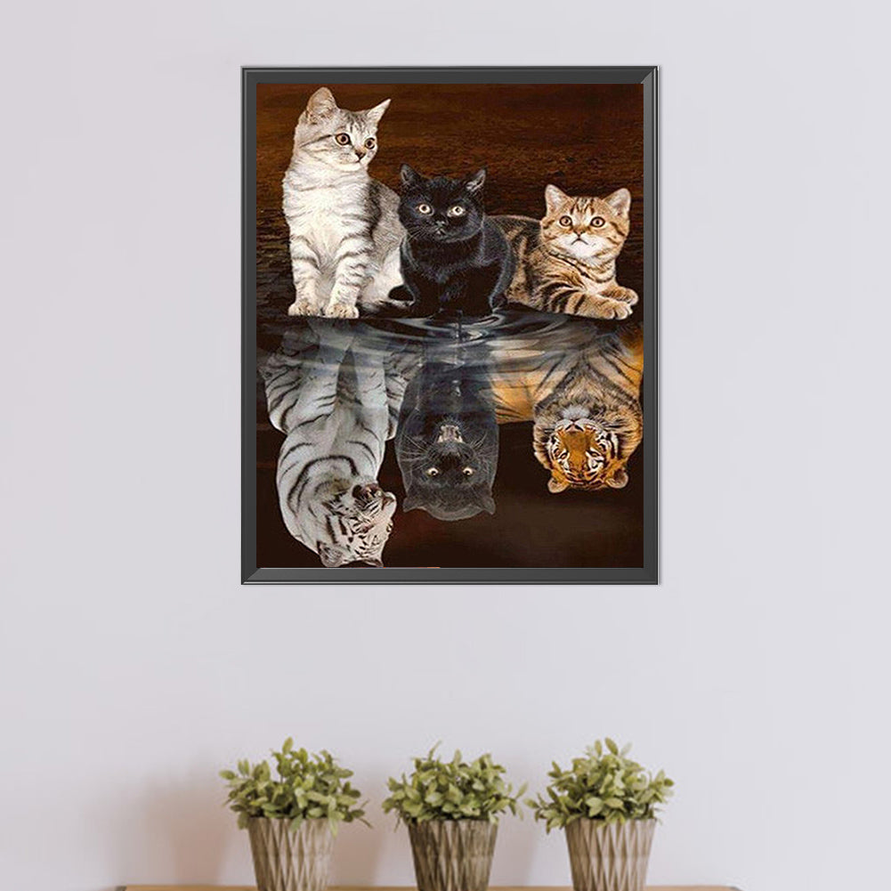 Fierce And Gentle - Full AB Dril Round Diamond Painting 40*50CM