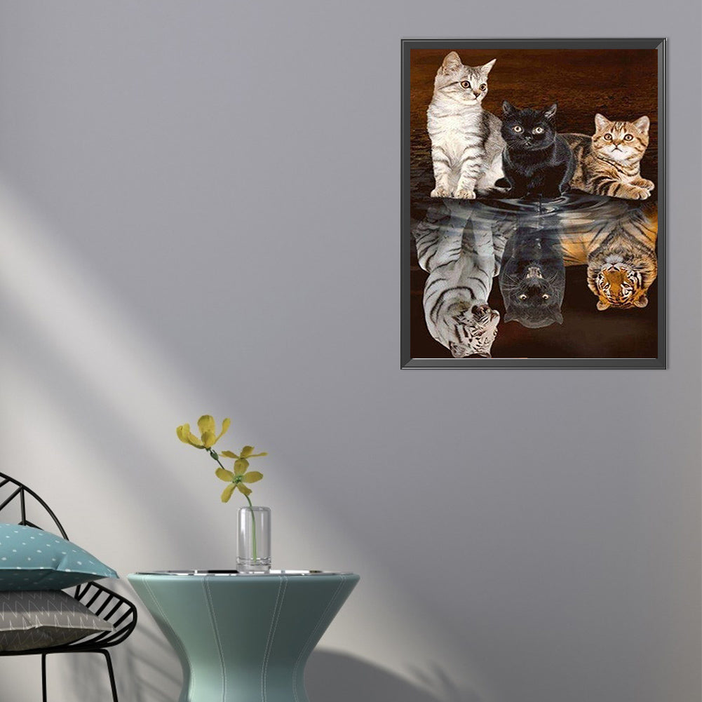 Fierce And Gentle - Full AB Dril Round Diamond Painting 40*50CM