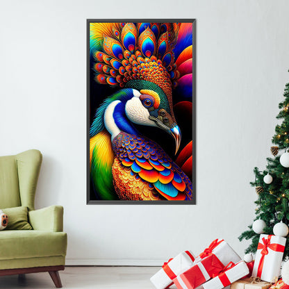 Peacock - Full AB Dril Round Diamond Painting 40*70CM