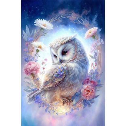 Owl - Full AB Dril Round Diamond Painting 40*60CM