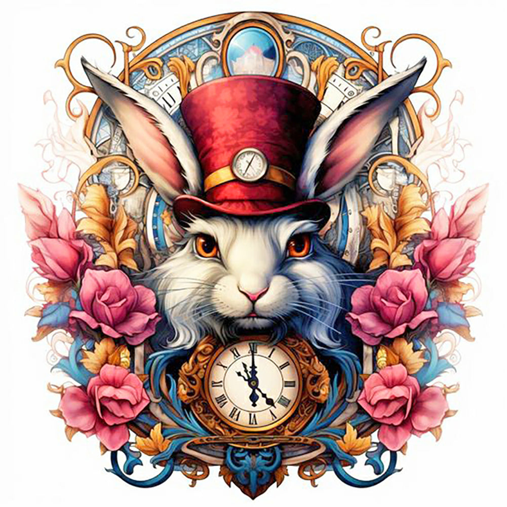 Time And Space Rabbit - Full Round Drill Diamond Painting 40*40CM