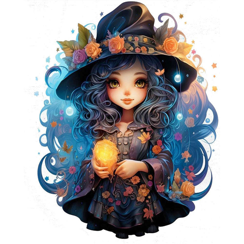 Witch - 11CT Stamped Cross Stitch 40*50CM