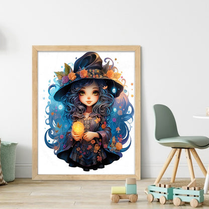 Witch - 11CT Stamped Cross Stitch 40*50CM