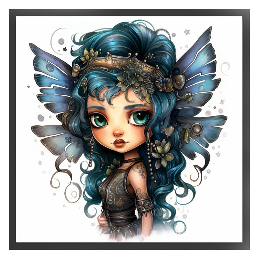 Butterfly Girl - 11CT Stamped Cross Stitch 50*50CM