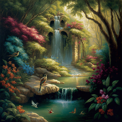 Secret Place In The Woods - Full Round Drill Diamond Painting 30*30CM