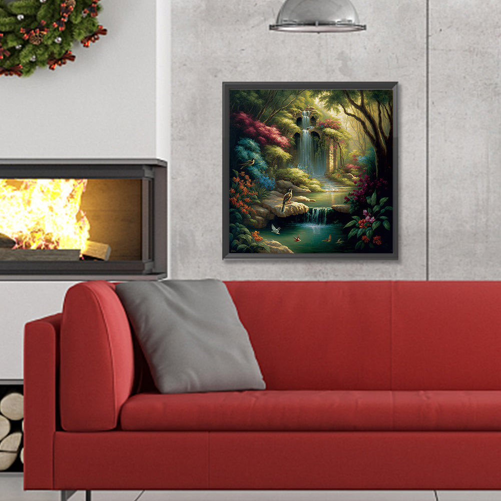 Secret Place In The Woods - Full Round Drill Diamond Painting 30*30CM
