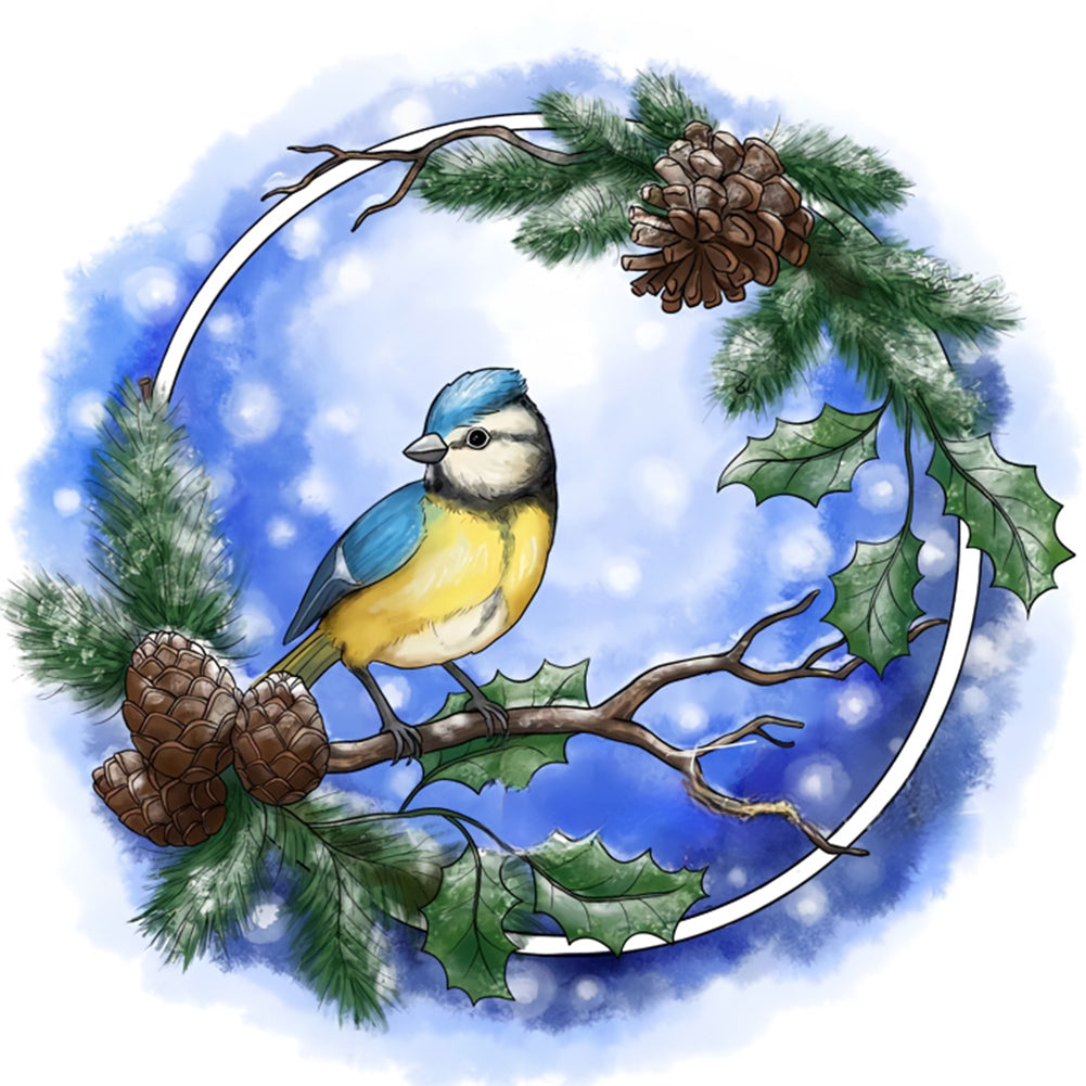 Tit - Full Round Drill Diamond Painting 30*30CM
