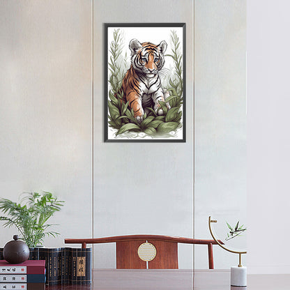 Tiger - Full Round Drill Diamond Painting 30*45CM