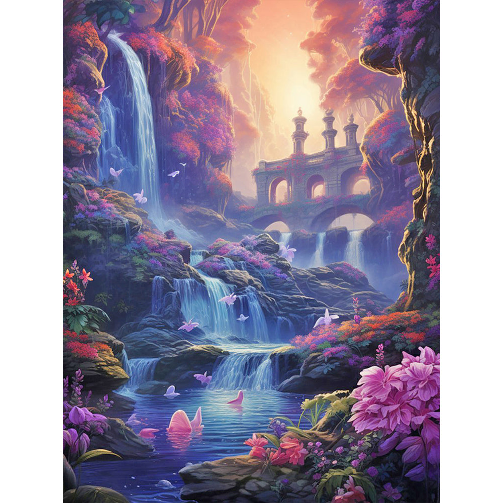 Walk Into Wonderland - Full Round Drill Diamond Painting 30*40CM