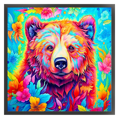 Colorful Bear - 11CT Stamped Cross Stitch 40*40CM