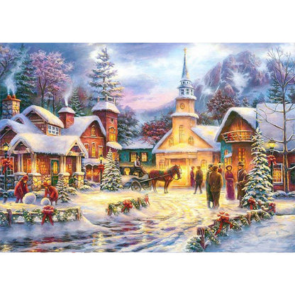 Christmas Street - Full Square Drill Diamond Painting 70*50CM