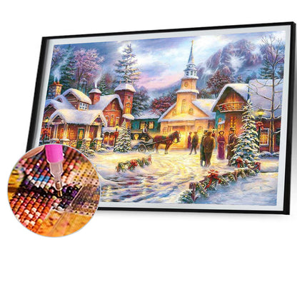 Christmas Street - Full Square Drill Diamond Painting 70*50CM