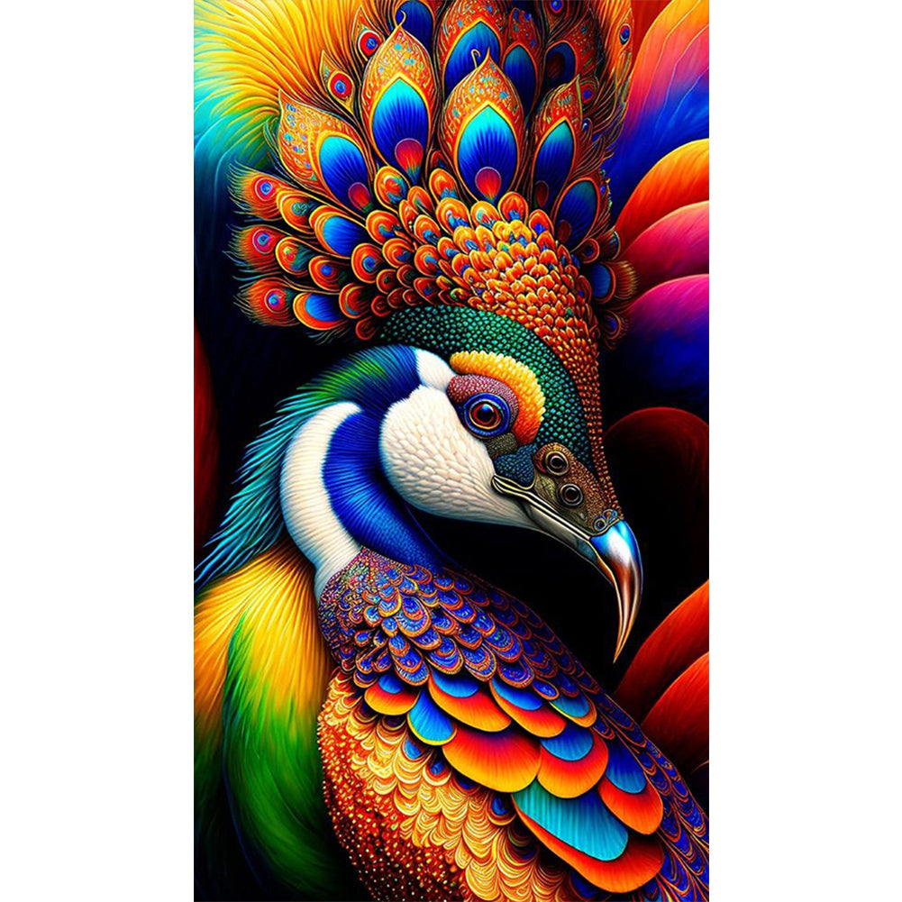 Peacock - Full AB Dril Square Diamond Painting 40*70CM