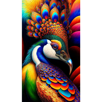Peacock - Full AB Dril Square Diamond Painting 40*70CM