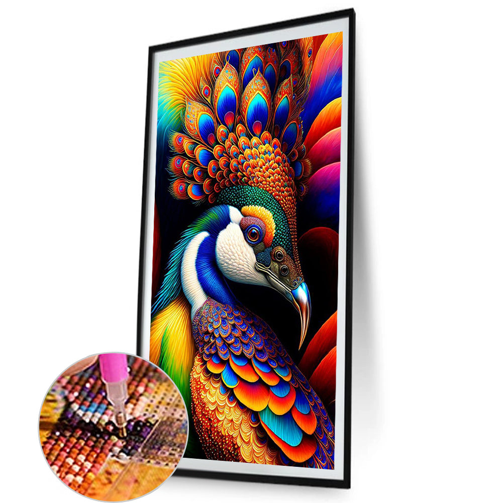 Peacock - Full AB Dril Square Diamond Painting 40*70CM