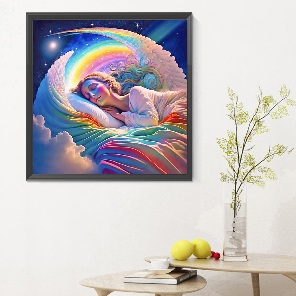 Sweet Dreams Angel - Full Round Drill Diamond Painting 30*30CM