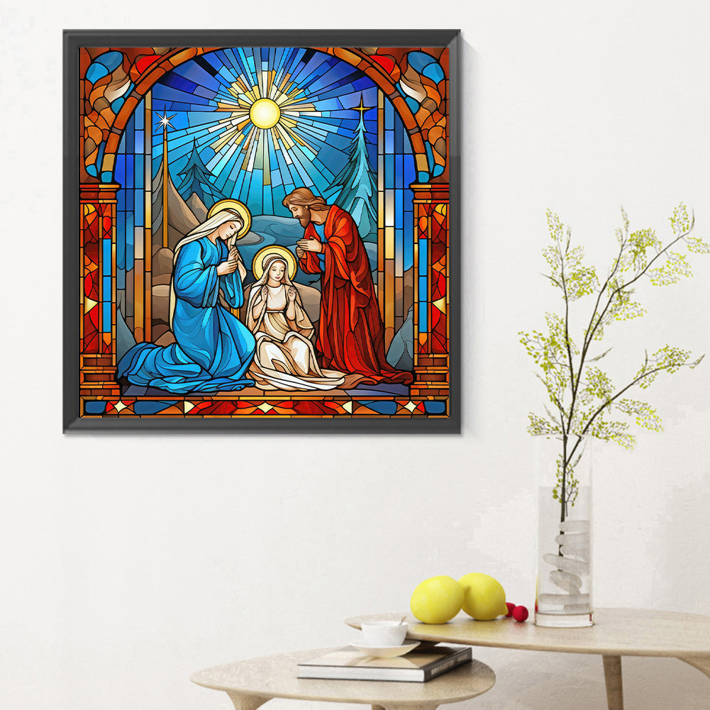 Believer Jesus Glass Painting - Full Round Drill Diamond Painting 30*30CM