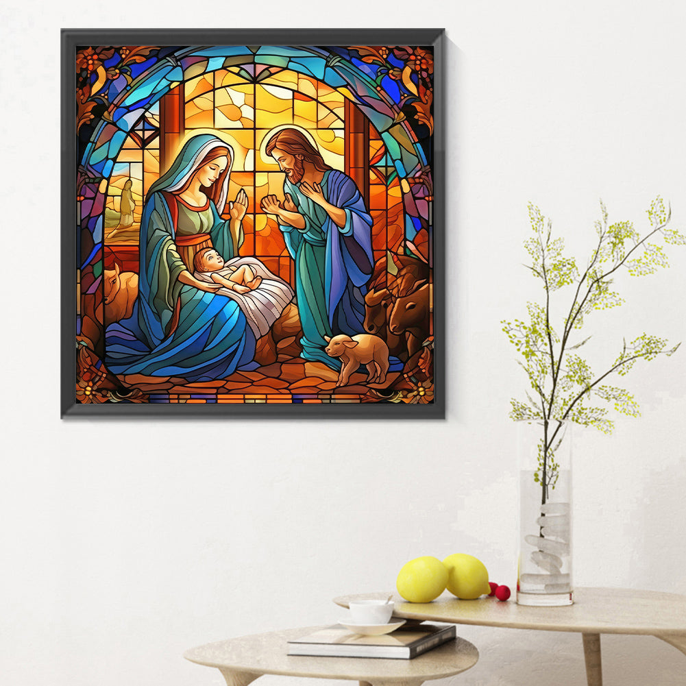 Believer Jesus Glass Painting - Full Round Drill Diamond Painting 30*30CM