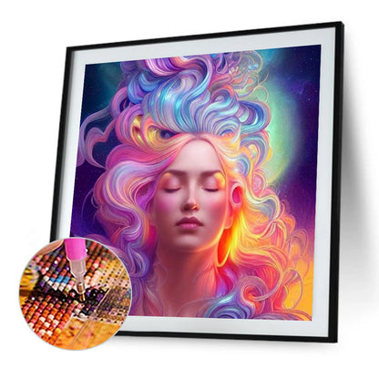 Rainbow Goddess - Full AB Dril Round Diamond Painting 40*40CM