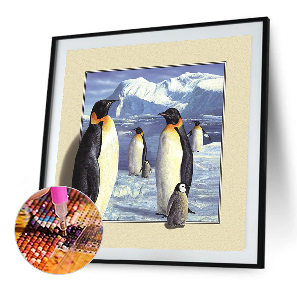 Antarctic Penguin - Full AB Dril Round Diamond Painting 40*40CM