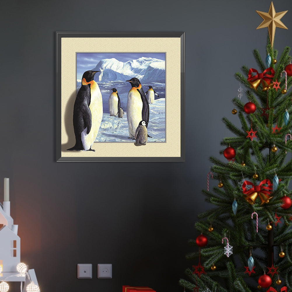 Antarctic Penguin - Full AB Dril Round Diamond Painting 40*40CM