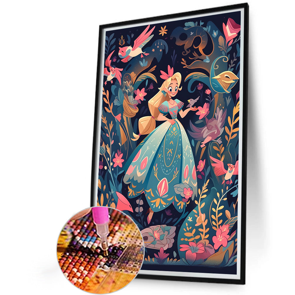 Fairyland Girl - Full AB Dril Round Diamond Painting 40*60CM