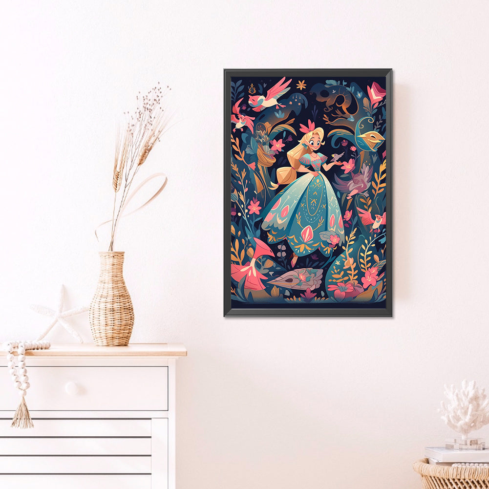 Fairyland Girl - Full AB Dril Round Diamond Painting 40*60CM