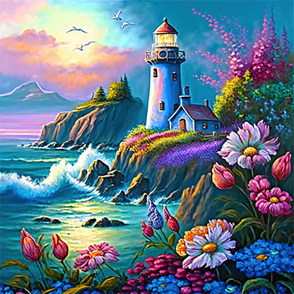 Watchtower - Full Round Drill Diamond Painting 30*30CM