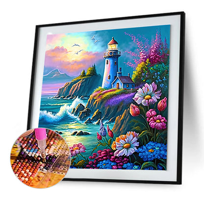 Watchtower - Full Round Drill Diamond Painting 30*30CM