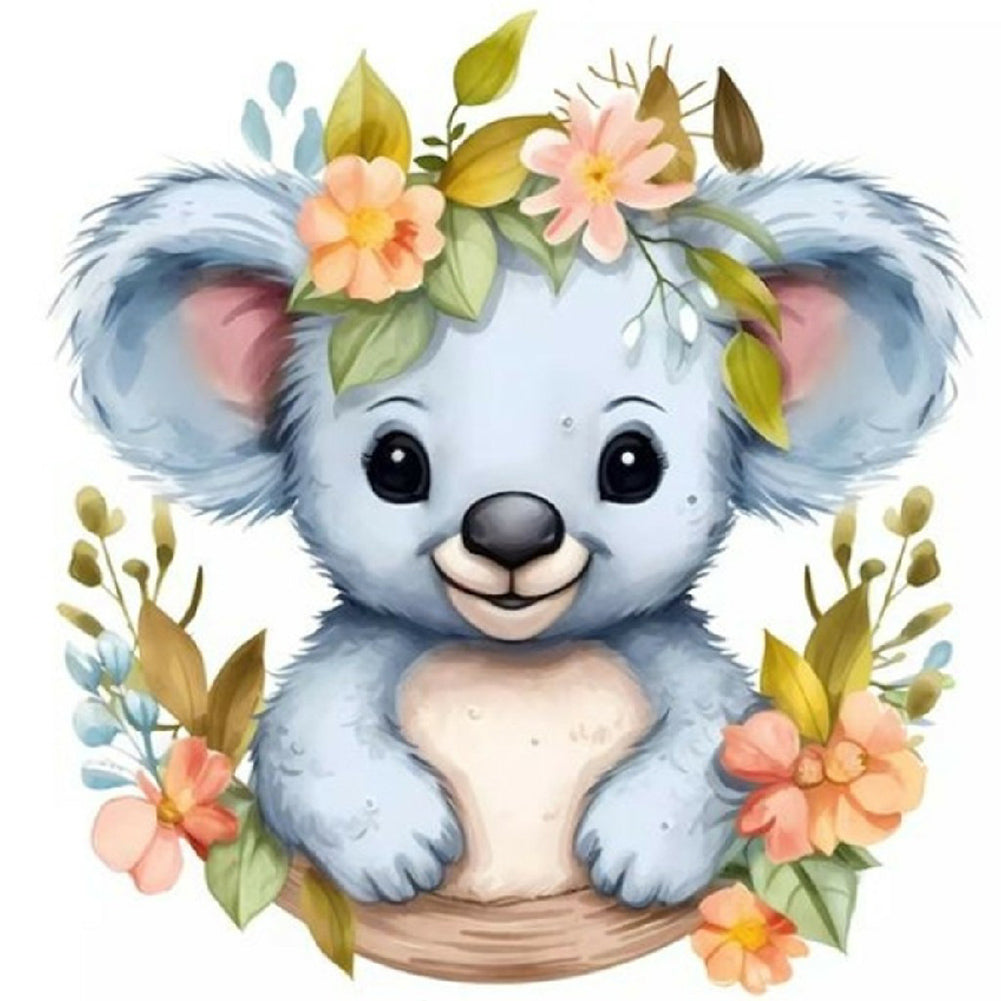 Baby Koala - Full Round Drill Diamond Painting 30*30CM