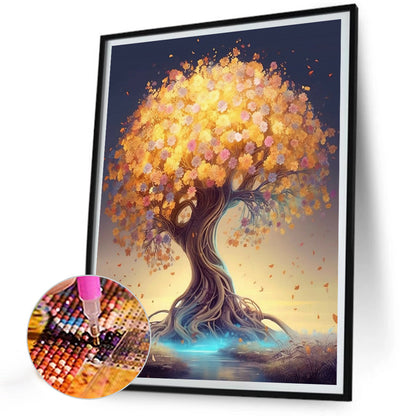 Glowing Tree - Full Round Drill Diamond Painting 30*40CM