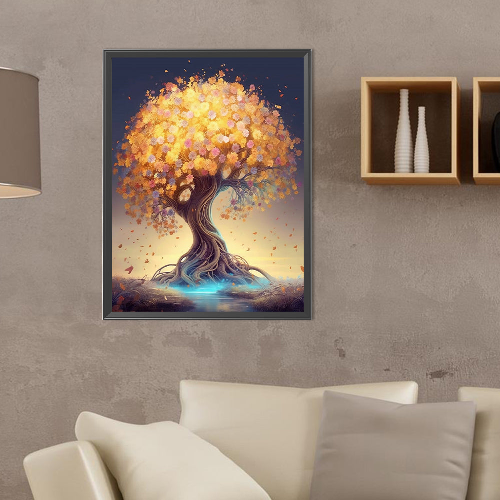 Glowing Tree - Full Round Drill Diamond Painting 30*40CM