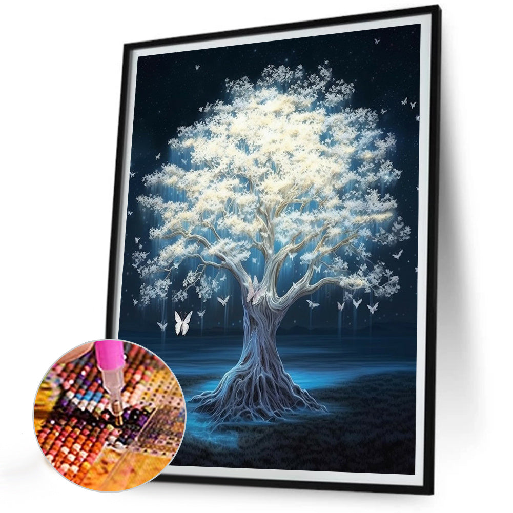 Glowing Tree - Full Round Drill Diamond Painting 30*40CM