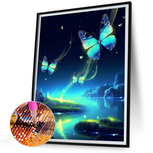 Aurora River - Full Round Drill Diamond Painting 30*40CM