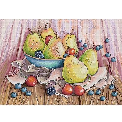 Pear Compote - 14CT Stamped Cross Stitch 42*33CM£¨Joy Sunday£©