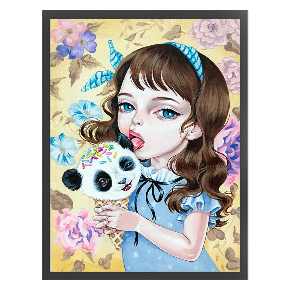 Girl - 11CT Stamped Cross Stitch 40*56CM