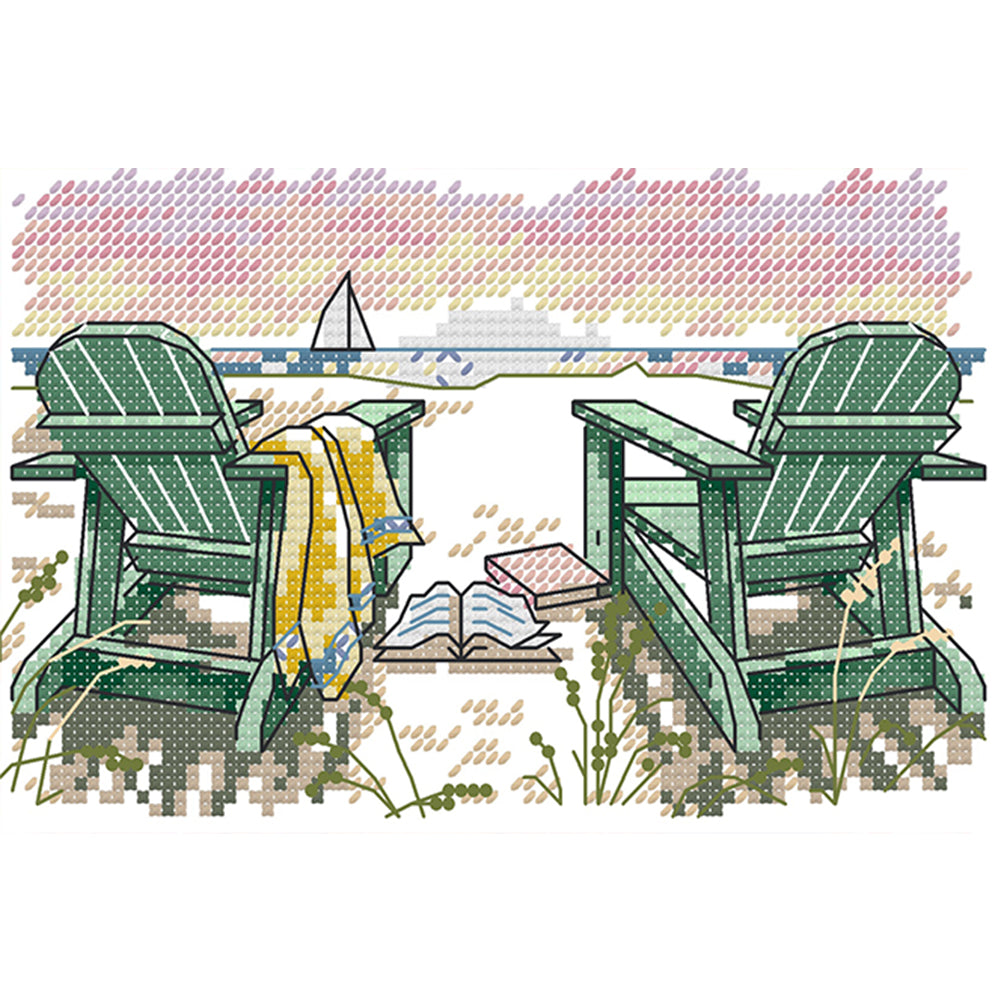 Take Time To Relax - 14CT Stamped Cross Stitch 19*14CM£¨Joy Sunday£©