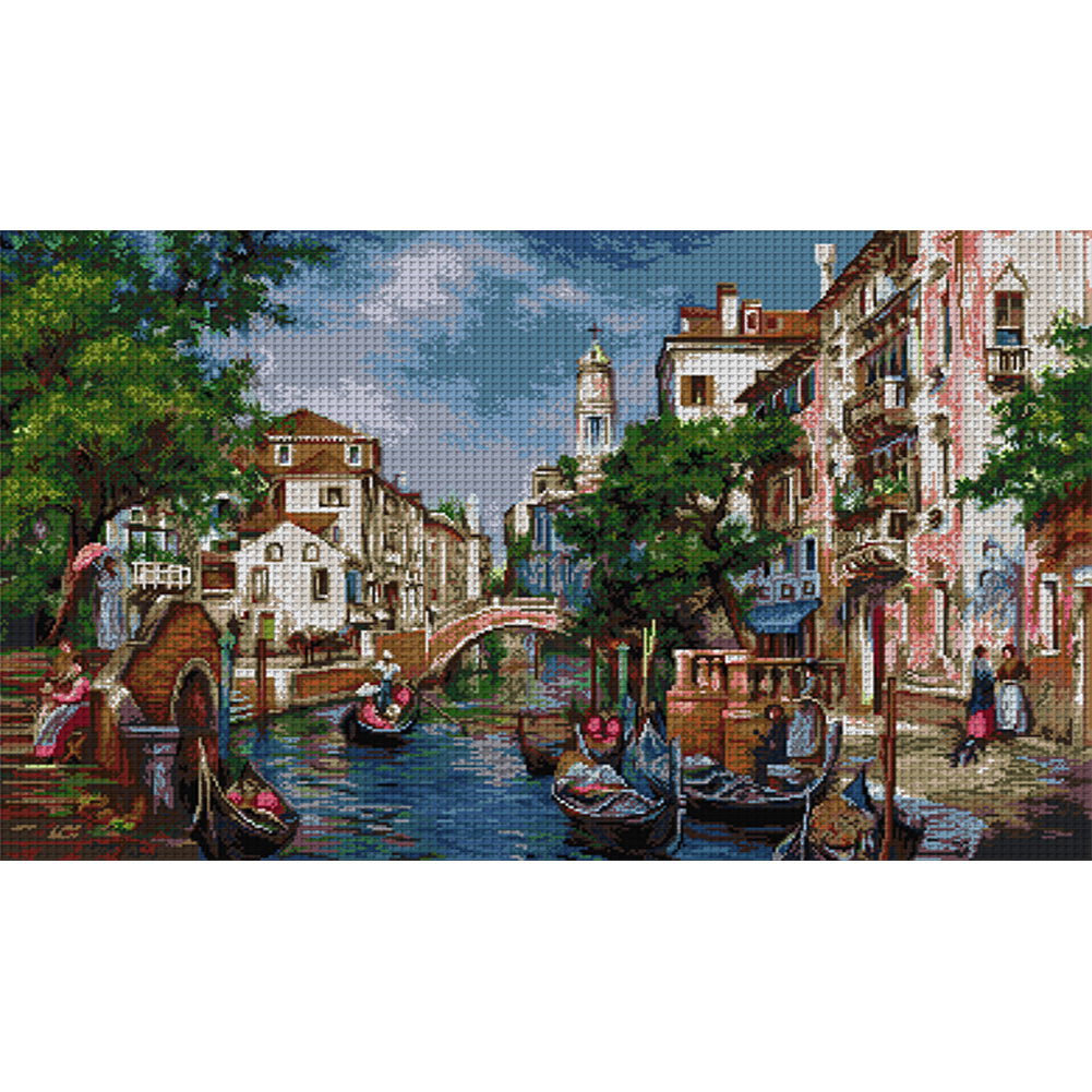 St. Paul Streets - 14CT Stamped Cross Stitch 79*50CM£¨Joy Sunday£©