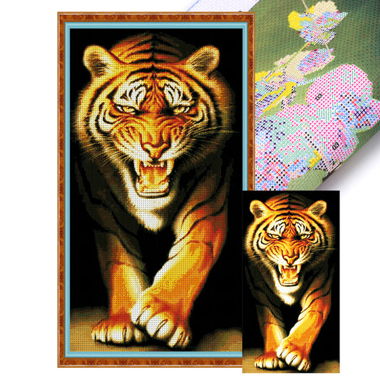 King Of Beasts - 14CT Counted Cross Stitch 45*84CM(Joy Sunday)