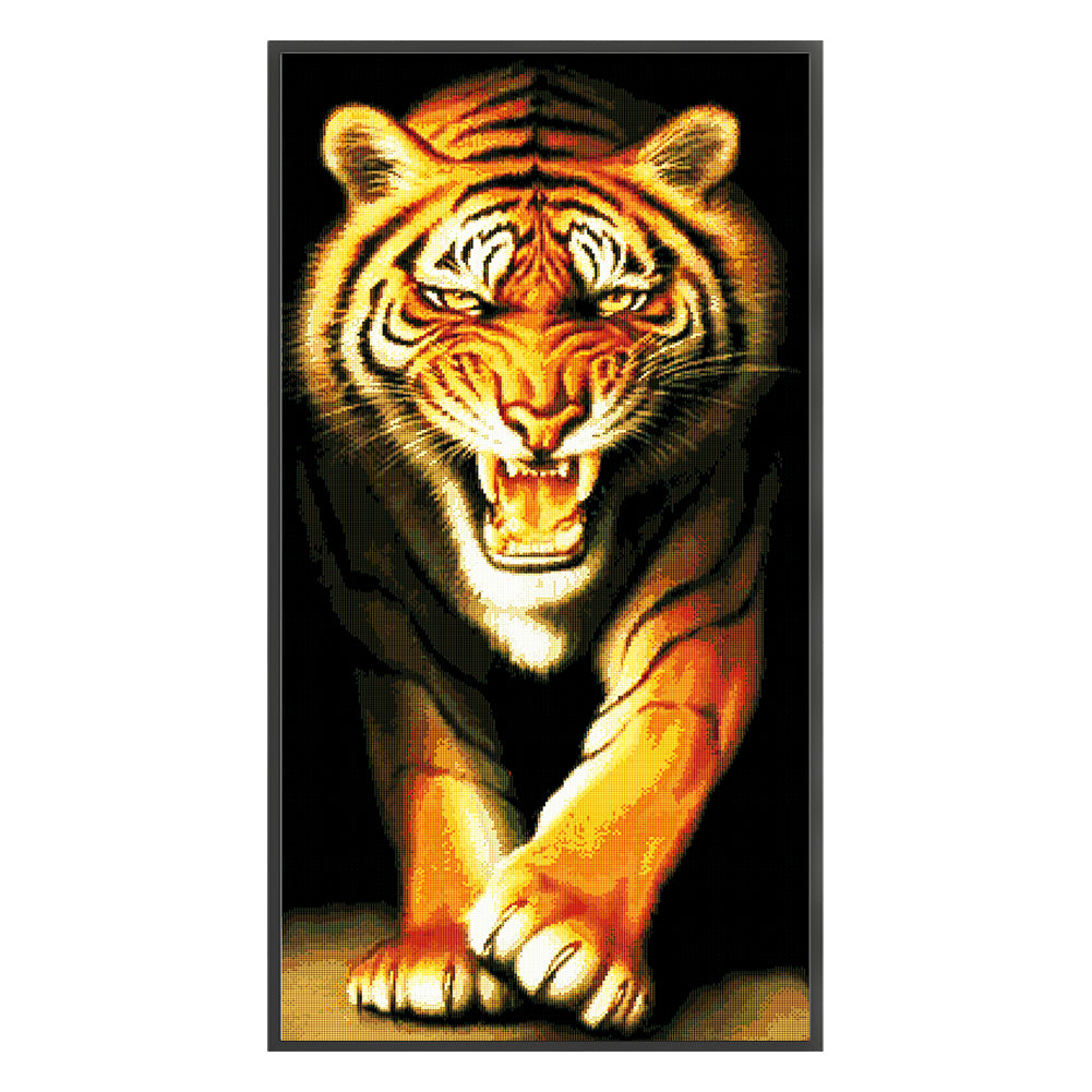 King Of Beasts - 14CT Counted Cross Stitch 45*84CM(Joy Sunday)