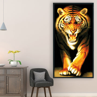 King Of Beasts - 14CT Counted Cross Stitch 45*84CM(Joy Sunday)