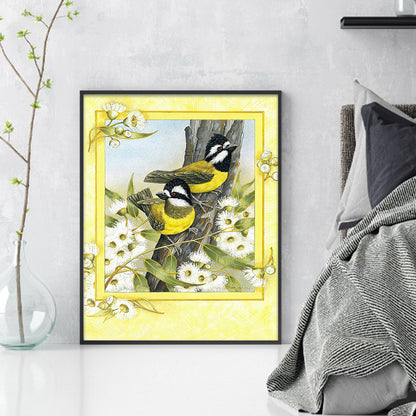 Yellow-Bellied Tit - 11CT Counted Cross Stitch 40*50CM