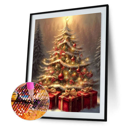 Christmas Tree - Full Round Drill Diamond Painting 30*40CM