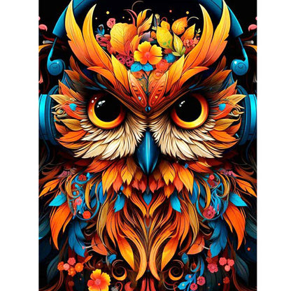 Colorful Owl - Full Round Drill Diamond Painting 30*40CM