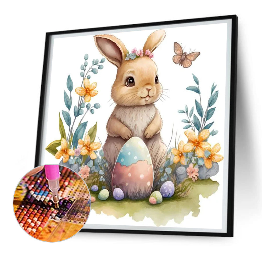 Rabbit - Full Round Drill Diamond Painting 30*30CM